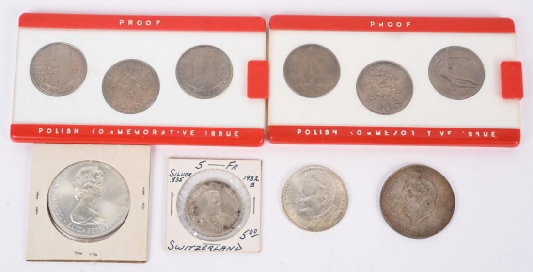 FOREIGN COINS POLISH PROOF SETS, SILVER & MORE (1 of 5)