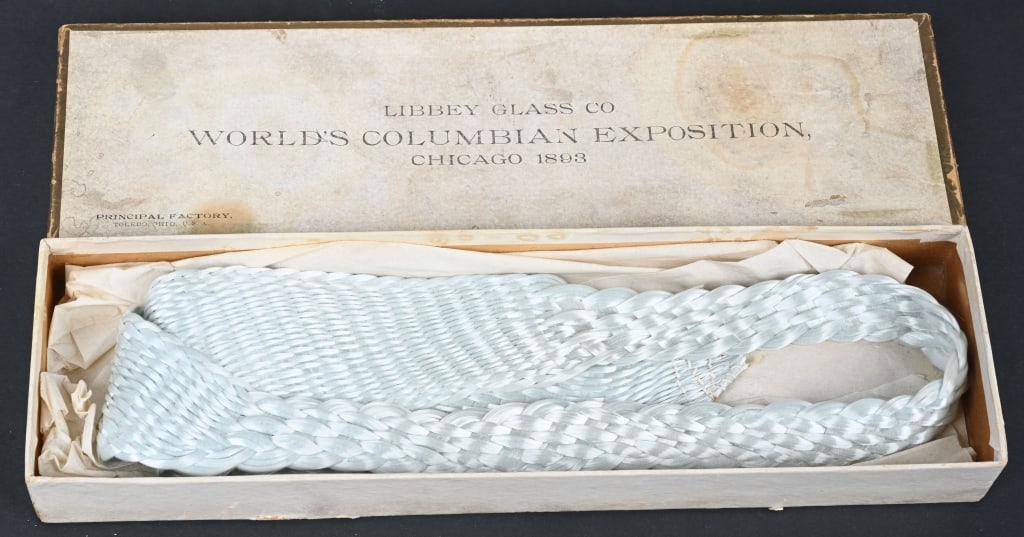 1893 Columbian Exposition LIBBEY GLASS BELT in Box (1 of 2)
