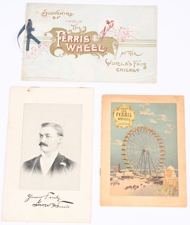 1893 World's Fair 3 FERRIS WHEEL BOOKLETS Midway (1 of 7)