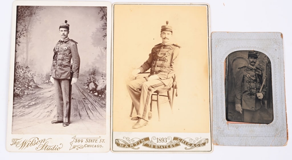 1893 World's Fair COLUMBIAN GUARD 3 PHOTOS (1 of 4)