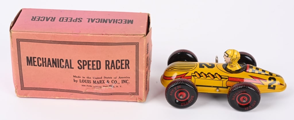 MARX MECHANICAL SPEED RACER #1 w/ BOX (1 of 7)