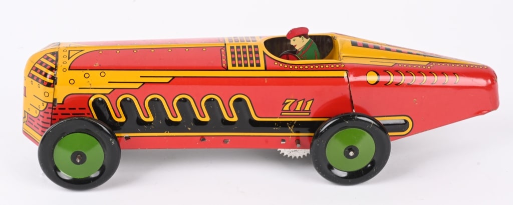 MARX TIN WINDUP 711 RACE CAR (1 of 7)