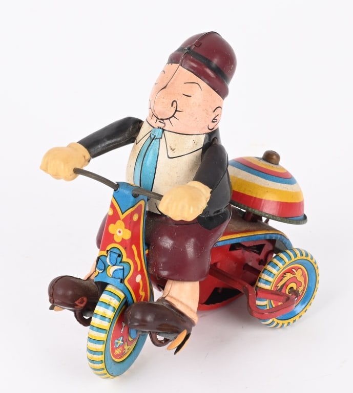 LINEMAR TIN WINDUP WIMPY TRICYCLE (1 of 4)