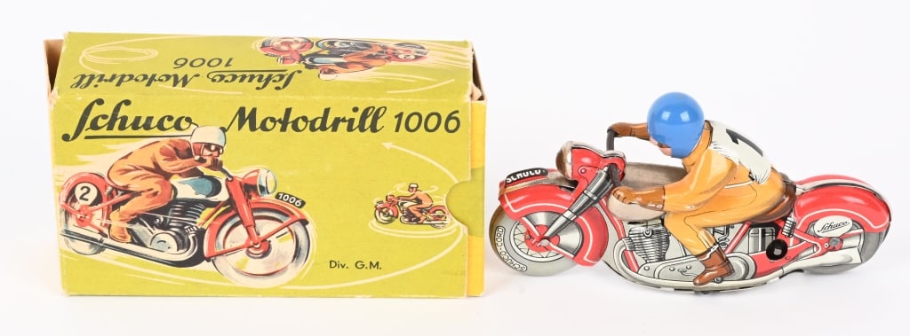 SCHUCO WINDUP MOTODRILL1006 MOTORCYCLE w/ BOX (1 of 8)
