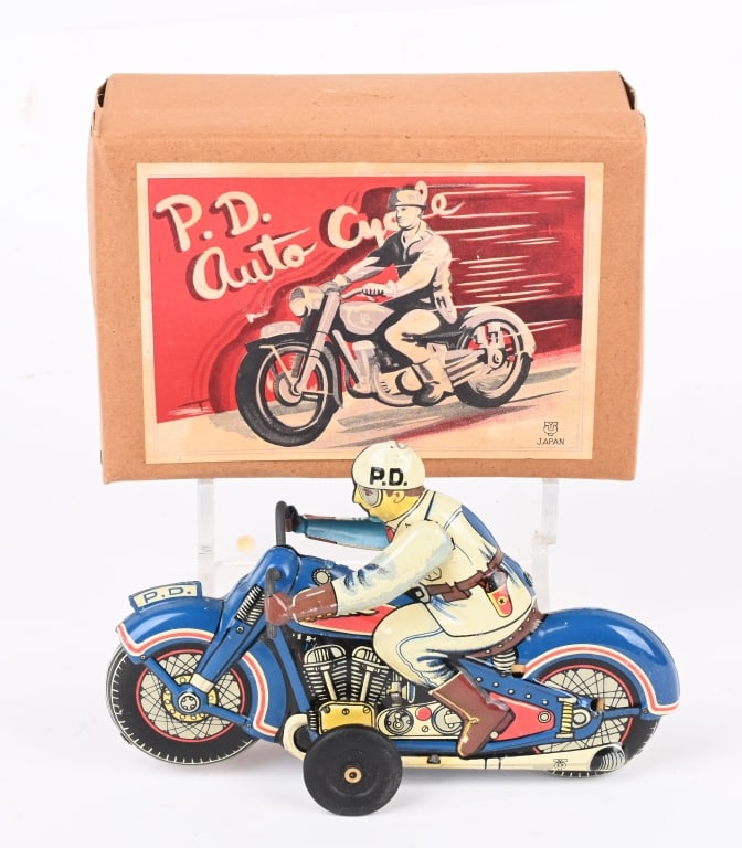 JAPAN TIN FRICTION PD AUTO CYCLE w/ BOX (1 of 9)