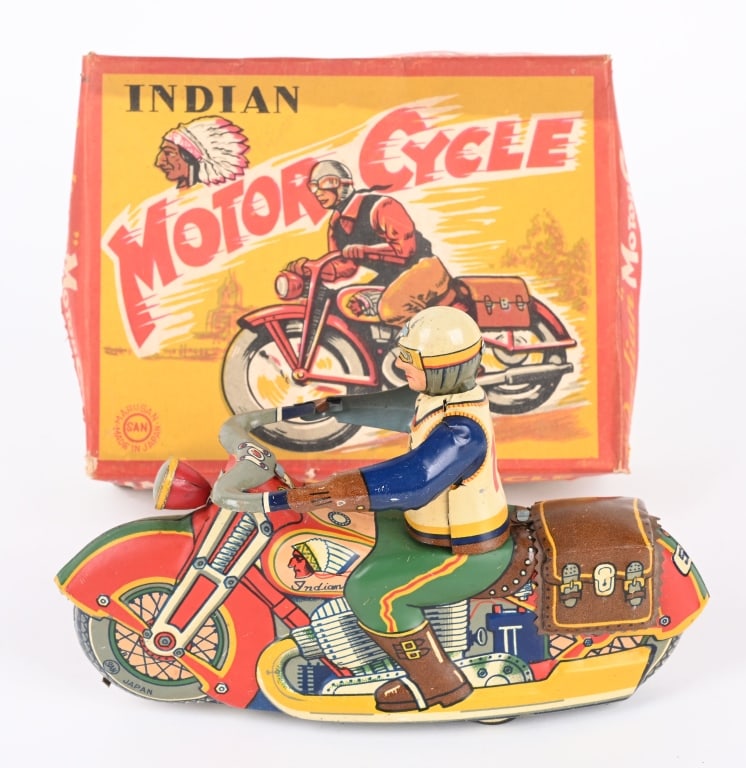 MARUSAN JAPAN INDIAN MOTORCYCLE w/ BOX (1 of 10)