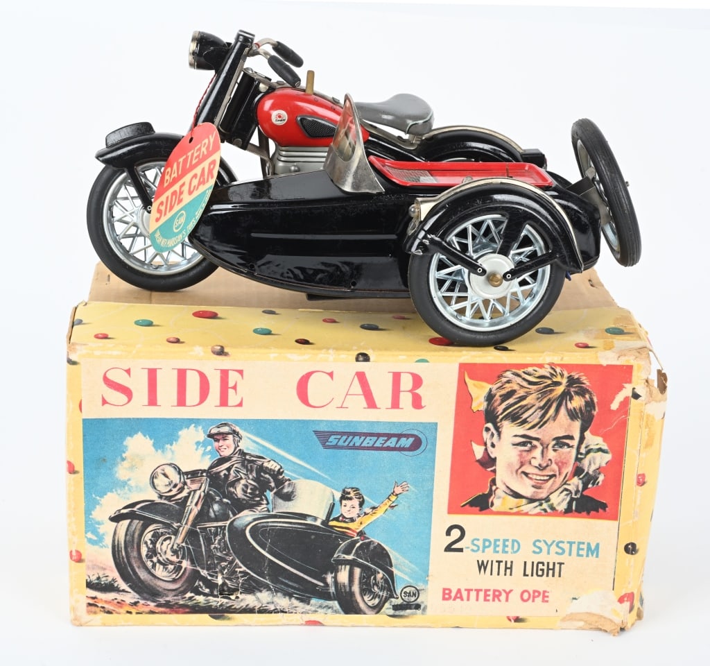 MARUSAN BATTERY OP SUNBEAM MOTORCYCLE w/ BOX (1 of 9)