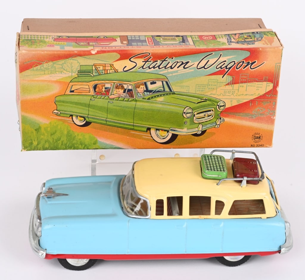 MARUSAN TIN FRICTION NASH STATION WAGON w/ BOX (1 of 9)