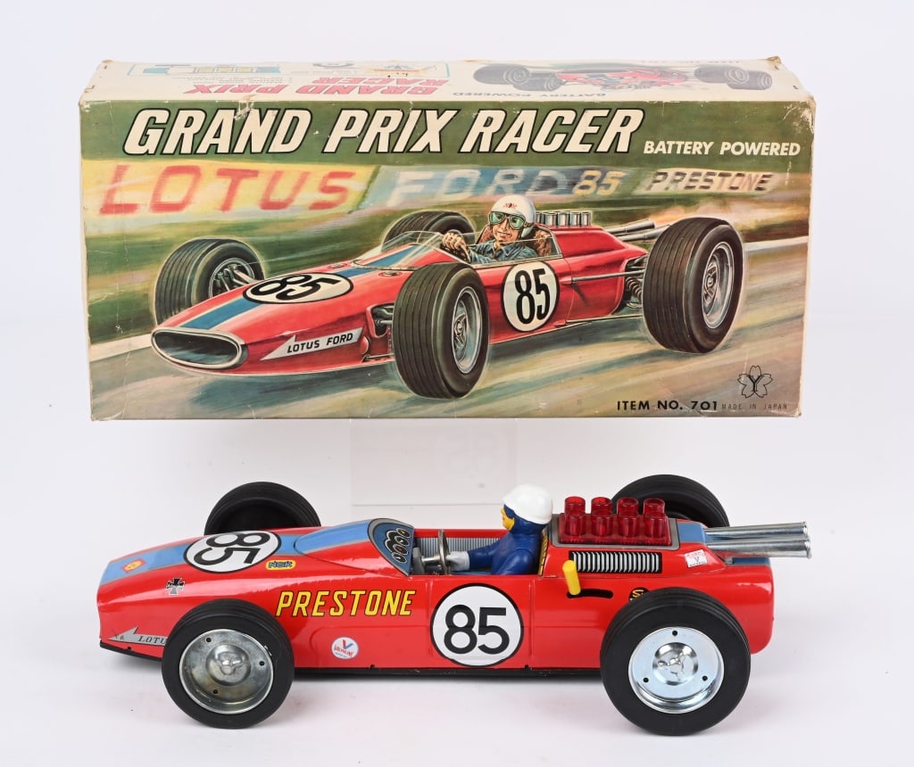 JAPAN BATTERY OP GRAND PRIX RACER w/ BOX (1 of 9)