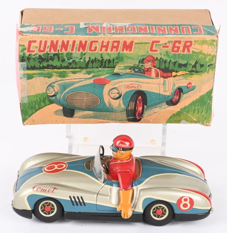 JAPAN BATTRY OP CUNNINGHAM COMET CAR w/BOX (1 of 9)