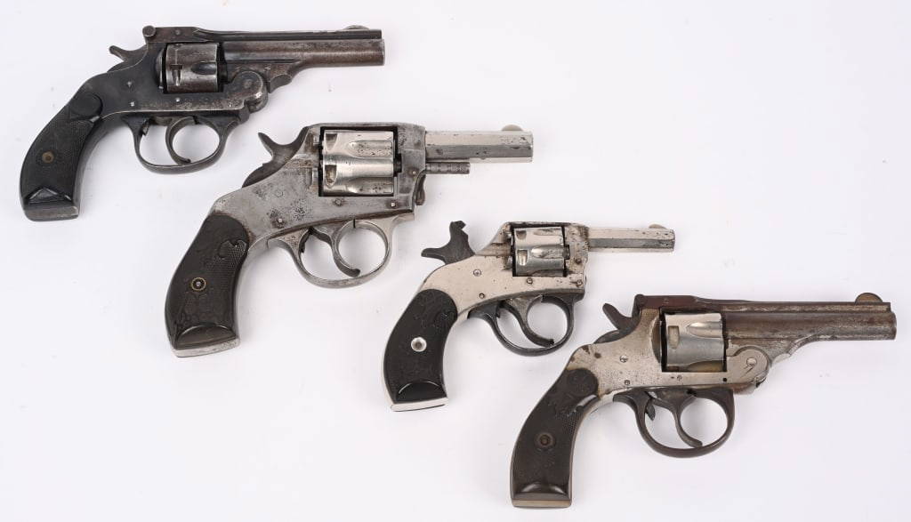 Lot (4) Vintage Top Break Pocket Revolvers Auction