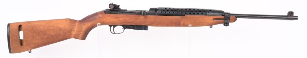 PLAINFIELD MACHINE M1 CARBINE SEMI AUTO RIFLE: SERIAL NUMBER: 54175. BARREL: 18". CALIBER: .30 CARBINE. MANUFACTURED: 1970S. Made from a mix of new made commercial and surplus parts. Blade front sight and stamped adjustable rear. Blued finish and 