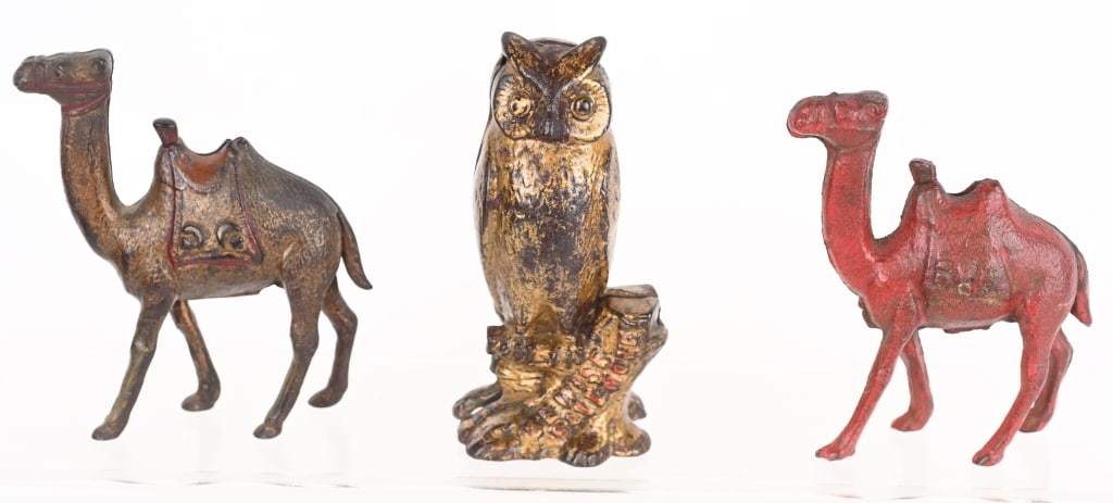 3- CAST IRON ANIMAL STILL BANKS (1 of 2)