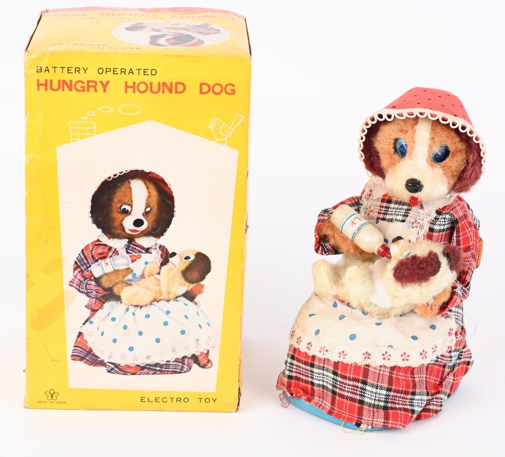 JAPAN BATTERY OP HUNGRY HOUND DOG w/ BOX (1 of 7)