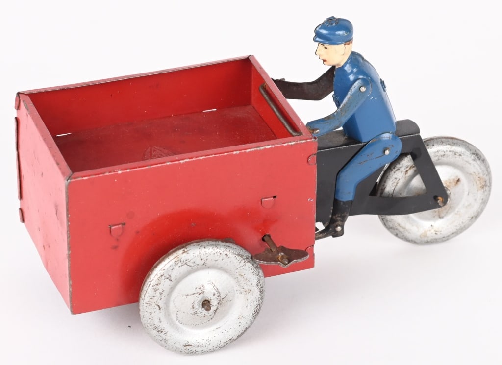 VEBE TIN WINDUP DELIVERY MOTORCYCLE (1 of 4)
