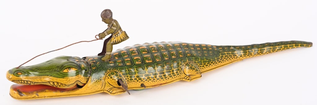 CHEIN TIN WINDUP NATIVE ON ALLIGATOR (1 of 4)