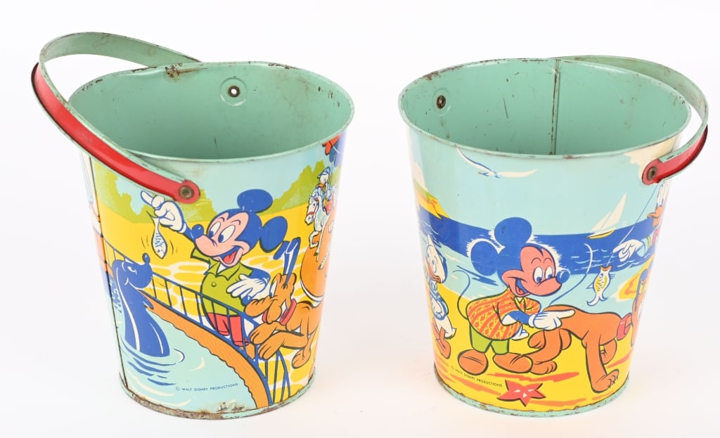 2- CHEIN TIN MICKEY MOUSE & FRIENDS SAND PAILS (1 of 5)