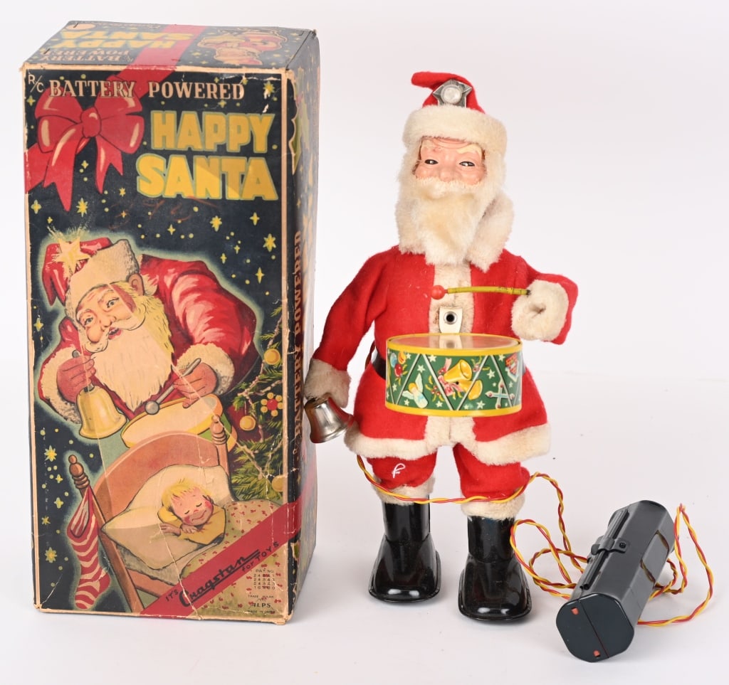 JAPAN BATTERY OP HAPPY SANTA w/ BOX (1 of 5)