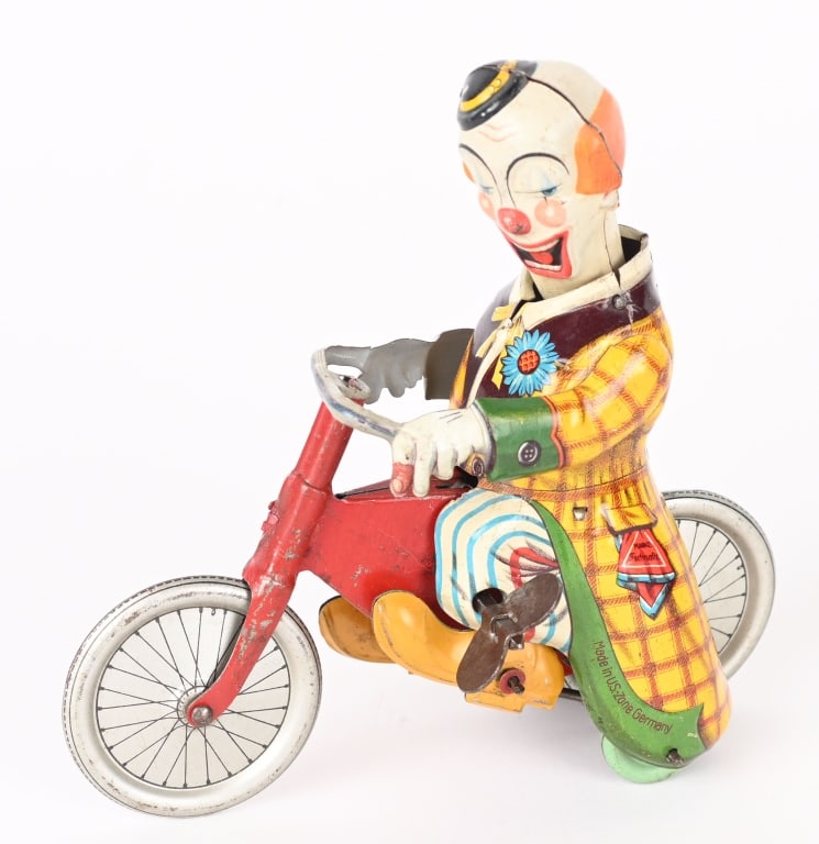 TECHNOFIX TION WINDUP CLOWN ON CYCLE (1 of 4)