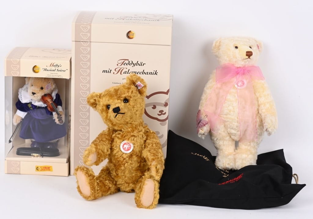 3- LIMITED EDITION STEIFF TEDDY BEARS (1 of 4)