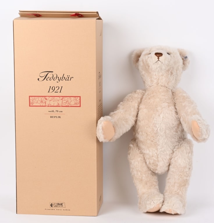 STEIFF #407291 WHITE TEDDY BEAR MIB (1 of 3)