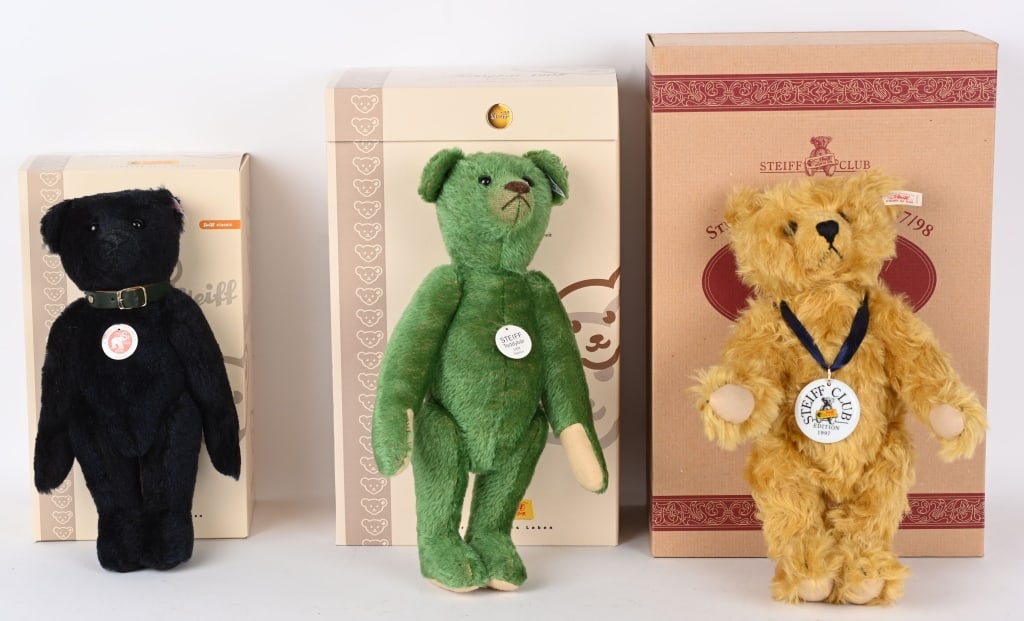 3- LIMITED EDITION STEIFF TEDDY BEARS (1 of 4)