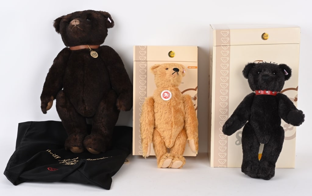 3- LIMITED EDITION STEIFF TEDDY BEARS MIB (1 of 4)