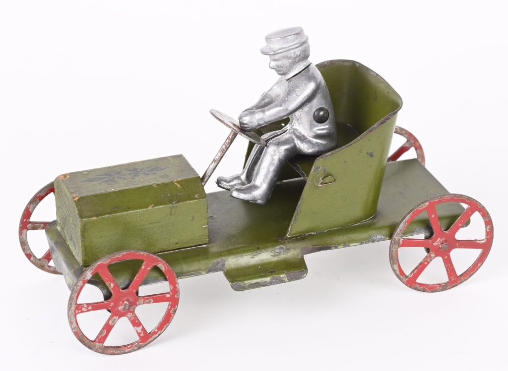 EARLY MASON & PARKER TIN & WOOD BABY AUTO (1 of 5)