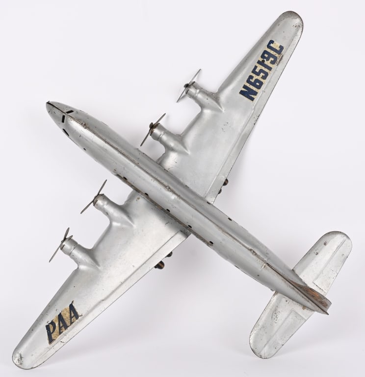 MARX PRESSED STEEL 4 PROP PAN AM AIRPLANE (1 of 6)