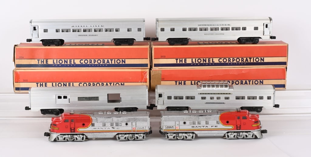 LIONEL #2343 SANTA FE F3 AA & PASSENGER CARS (1 of 3)