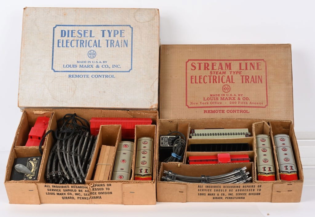 2 Marx Diesel Train Sets W/ Boxes Auction