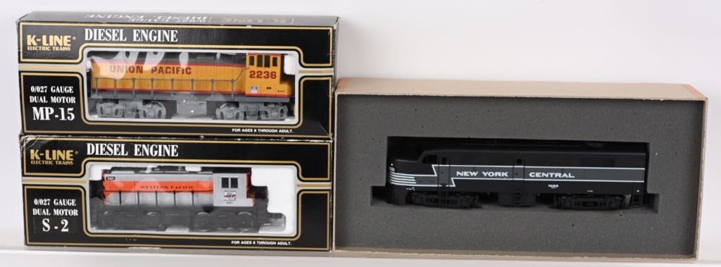 3- WEAVER & K-LINE DIESEL ENGINES w/ BOXES (1 of 4)