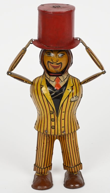 DISTLER TIN WINDUP MAN WITH 3 FACES (1 of 8)