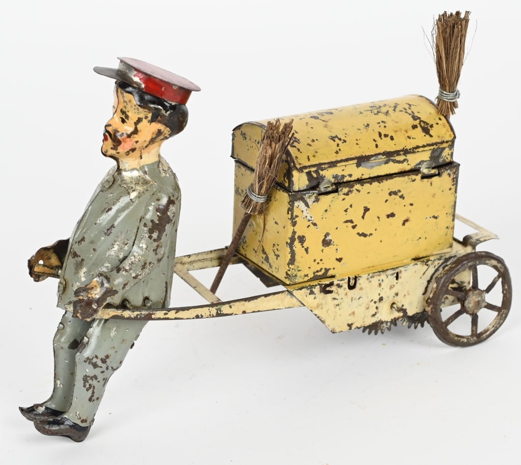 GERMAN HAND PAINTED TIN W/U CHIMNEY SWEEP (1 of 5)