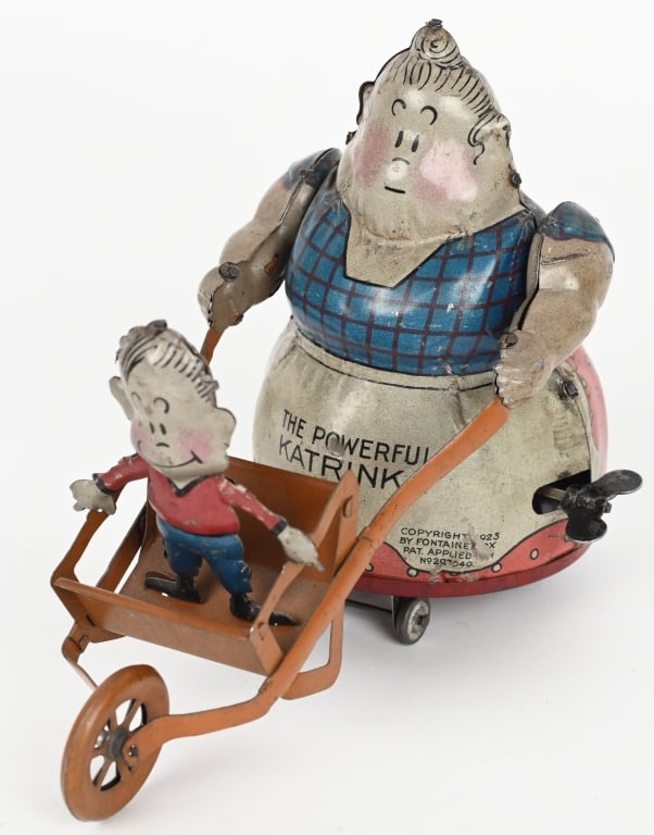 GERMAN TIN WINDUP POWERFUL KATRINKA & JIMMY (1 of 5)