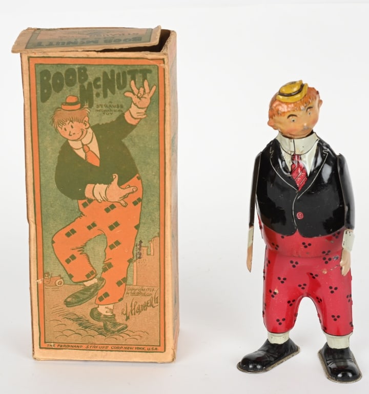 STRAUSS BOOB McNUTT TIN WINDUP w/ BOX (1 of 7)