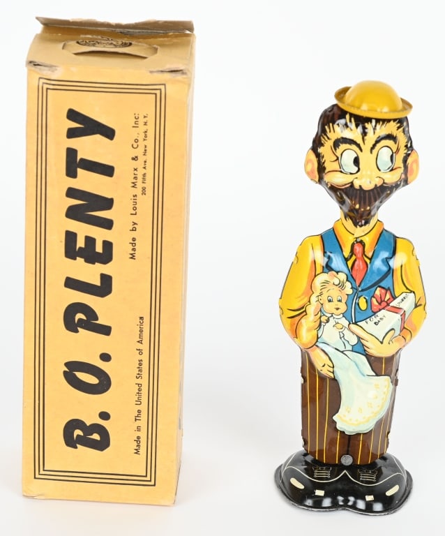 MARX TIN WINDUP B.O. PLENTY w/ BOX (1 of 9)
