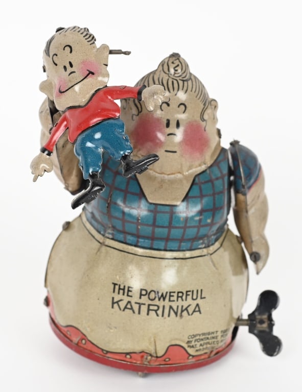 GERMAN TIN WINDUP POWERFUL KATRINKA & JIMMY (1 of 5)