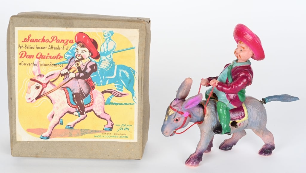 OCCUPIED JAPAN WINDUP DON QUIXOTE w/BOX (1 of 6)