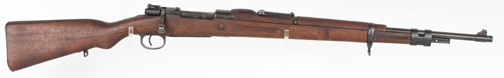 WW2 GERMAN BYF 42 CODE K98 MAUSER: SERIAL NUMBER: 7910y. BARREL: 24". CALIBER: 8MM MAUSER. MANUFACTURED: 1942. Made at the Mauser Oberndorf factory. Various Waffenampnts throughout. No import marks found. Matching serials on the receiv