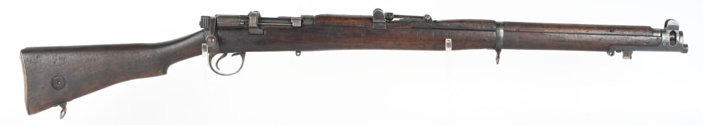 BSA NO.1 MK III LEE ENFIELD .303 BRITISH: SERIAL NUMBER: A89728. BARREL: 25". CALIBER: .303 BRITISH. MANUFACTURED: 1916. No import marks found. Matching serials on the receiver, barrel, rear sight (forced matched), fore stock, nose cap (force