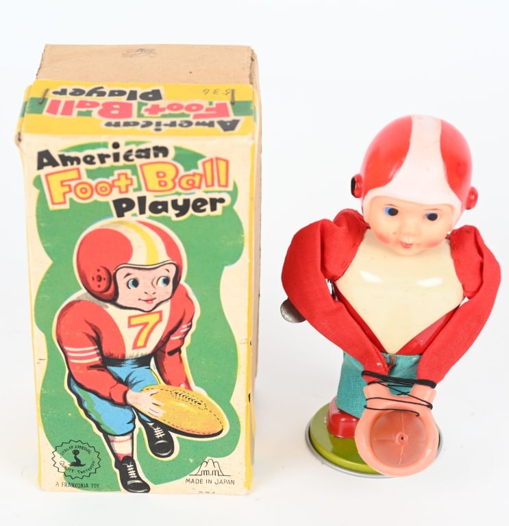 JAPAN WINDUP AMERICAN FOOTBALL PLAYER w/ BOX (1 of 6)