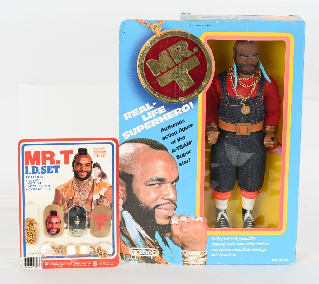 GALOOB MR T AUCTION FIGURE & ID SET MIP (1 of 4)