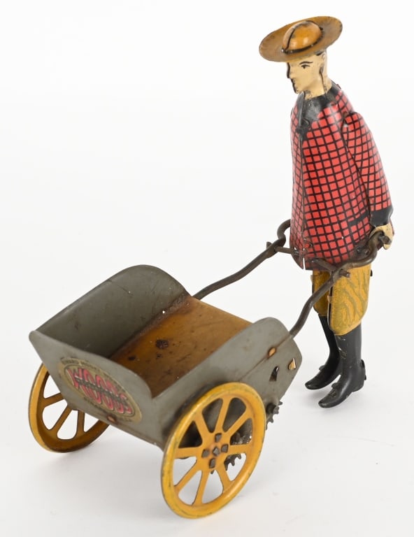 GIRARD TIN WINDUP FARMER WITH CART (1 of 4)