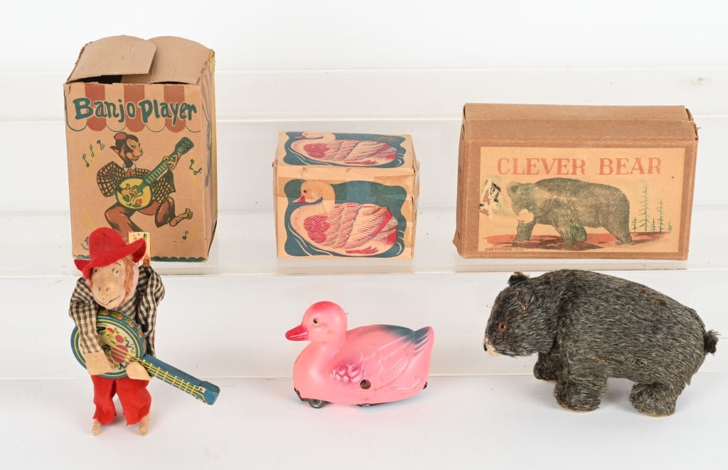 3- WINDUP ANIMAL TOYS w/ BOXES (1 of 4)