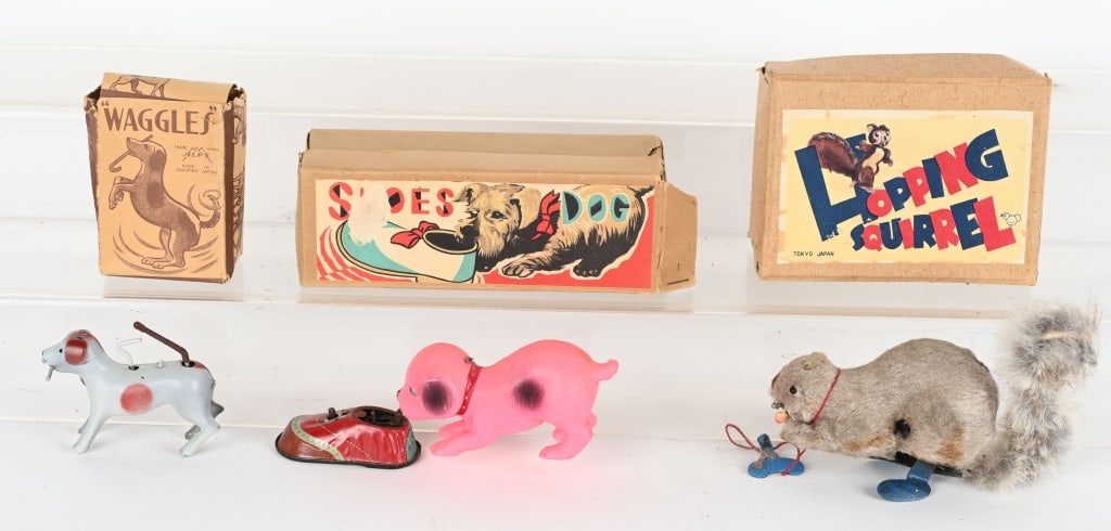 3- WINDUP ANIMAL TOYS w/ BOXES (1 of 2)