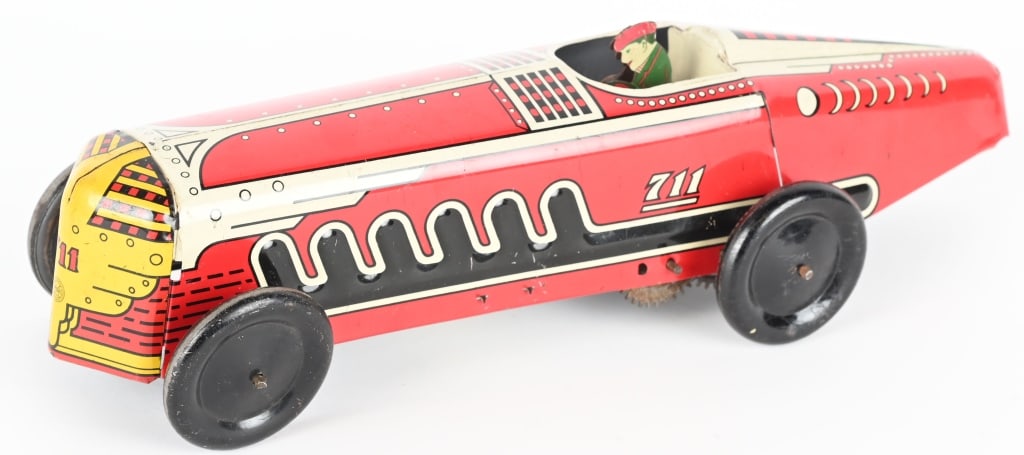 MARX TIN WINDUP 711 RACE CAR (1 of 5)