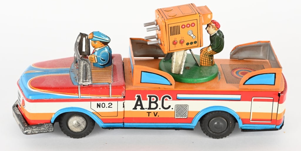 JAPAN TIN FRICTION ABC TV TRUCK (1 of 7)