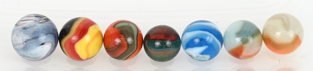 NICE MIX LOT OF BETTER MARBLES: Most in great condition. Largest 3/4"