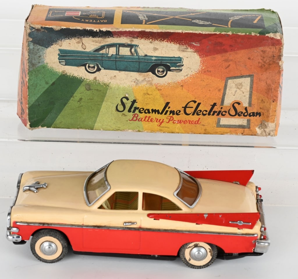 JAPAN BATTERY OP STREAMLINE ELECTRIC SEDAN w/BOX (1 of 8)